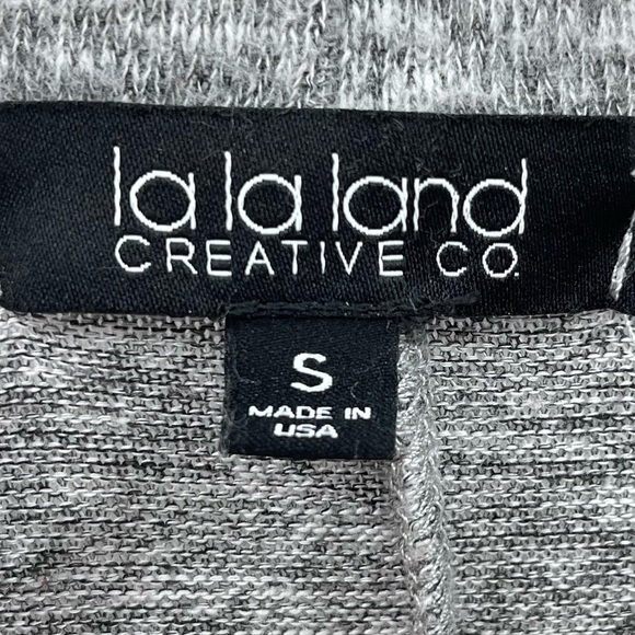 La La Land Heathered Gray Long Sleeve Tunic Top Dress Size Small - Picture 5 of 8